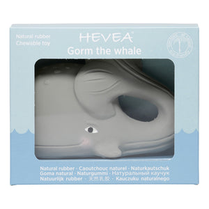 Hevea Gorm the Whale Natural Rubber Non Toxic Teether