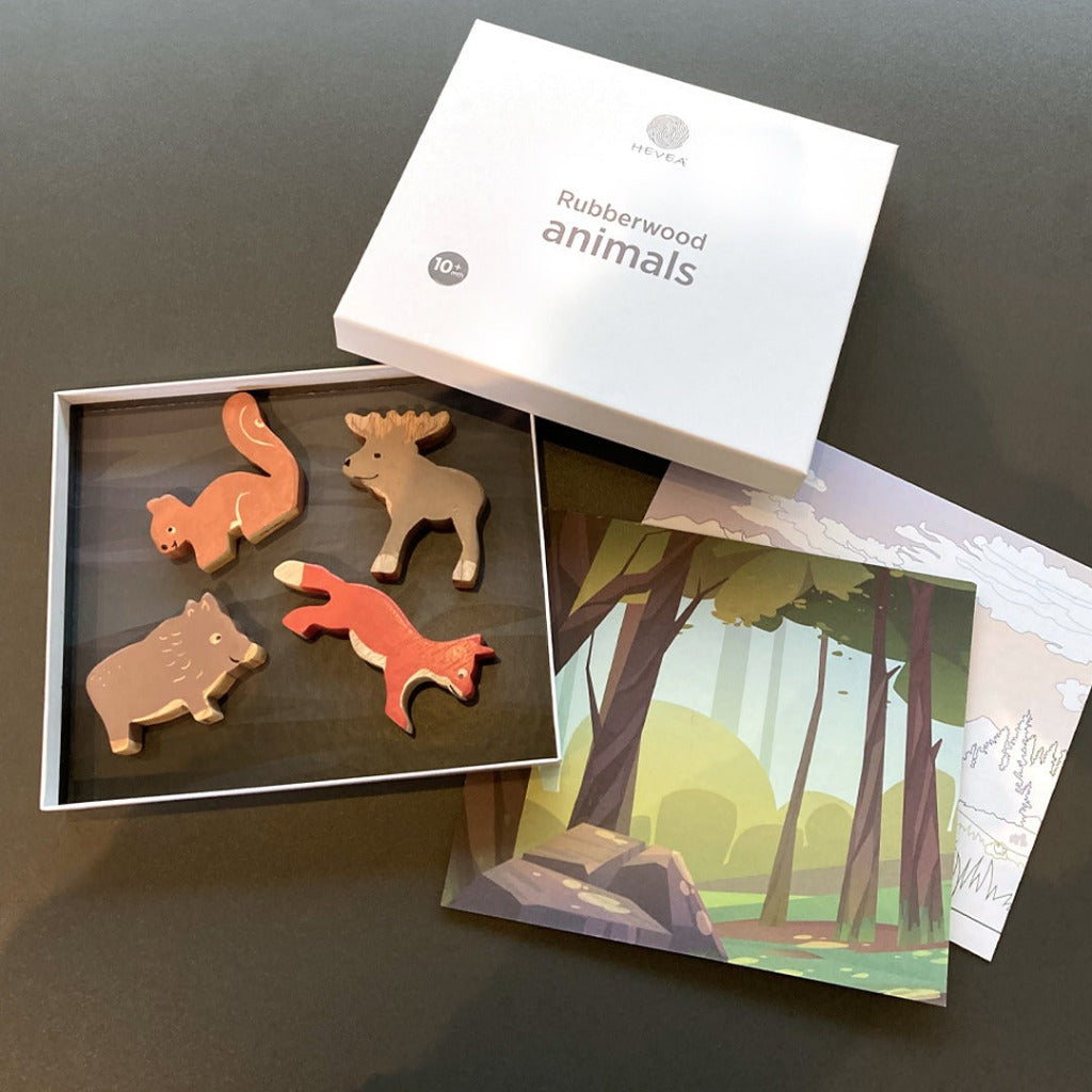 Hevea Ethical Wooden Toys Nordic Forest Animals Moonlit Mill