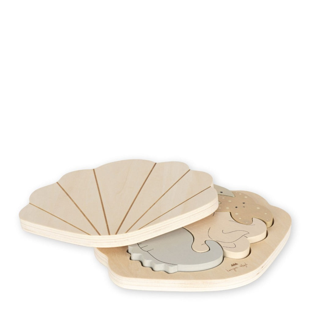 Konges Slojd | Wooden Puzzle | Sea Animals 