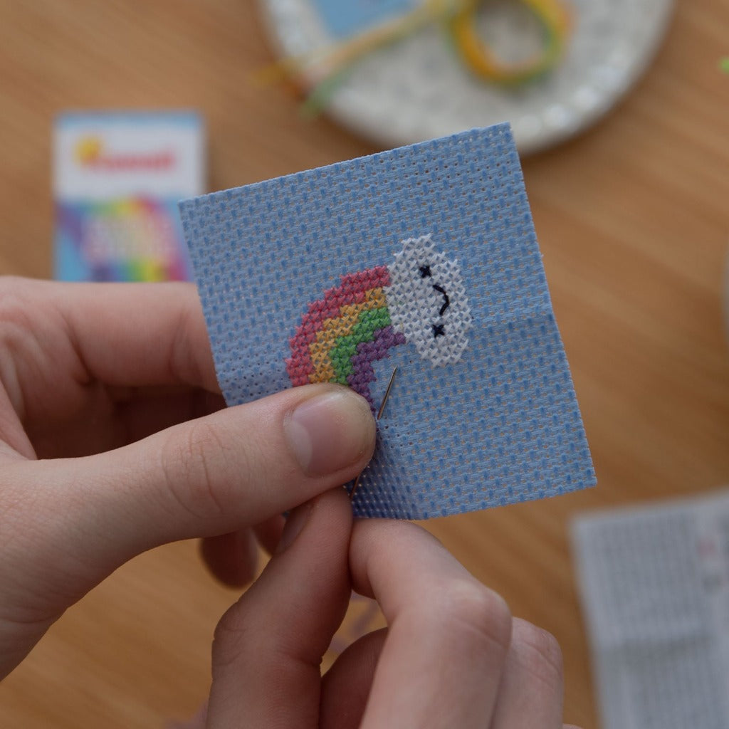 Matchbox Cross Stitch | Marvling Bros - Rainbow Cloud
