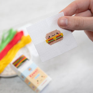 Matchbox Mini Cross Stitch | Marvling Bros - Burger