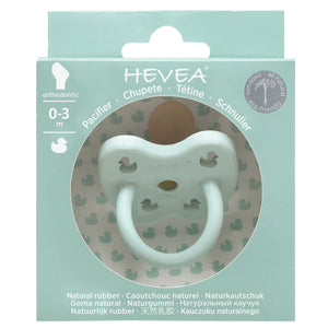  Hevea Dummy Newborn 0-3 Month Orthodontic Eco Friendly Natural Rubber Pacifier in Mellow Mint Green Packaging 