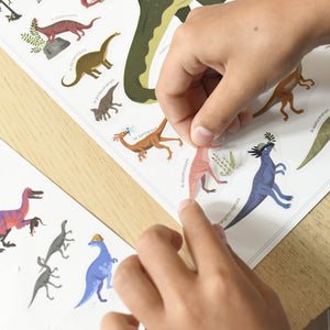 Poppik Mini Discovery Poster - Dinosaurs