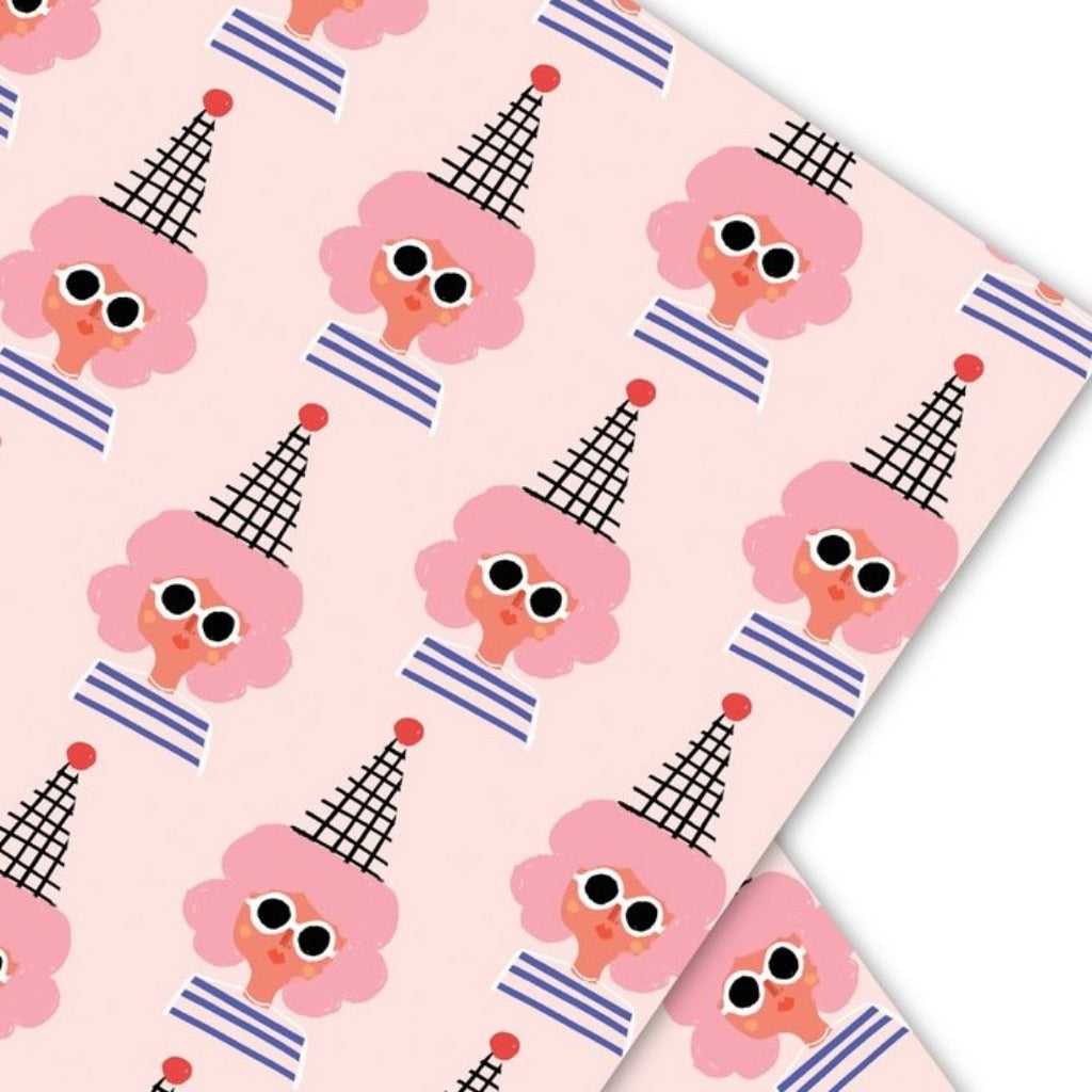 Carolyn Suzuki Party Girl Eco Gift Wrap Sheet