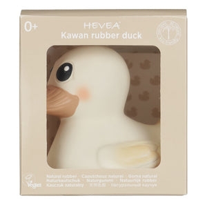Hevea Kawan Mini Natural Rubber Duck in Marshmallow White Colour