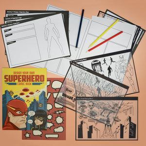 Design Your Own Superhero Comic Book by Clockwork Soldier