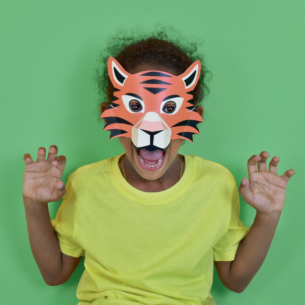 Create Your Own Jungle Animal Masks - Moonlit Mill
