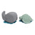 Hevea Ingulf the Whale and Dagmar the Turtle Natural Rubber bath Toy set 