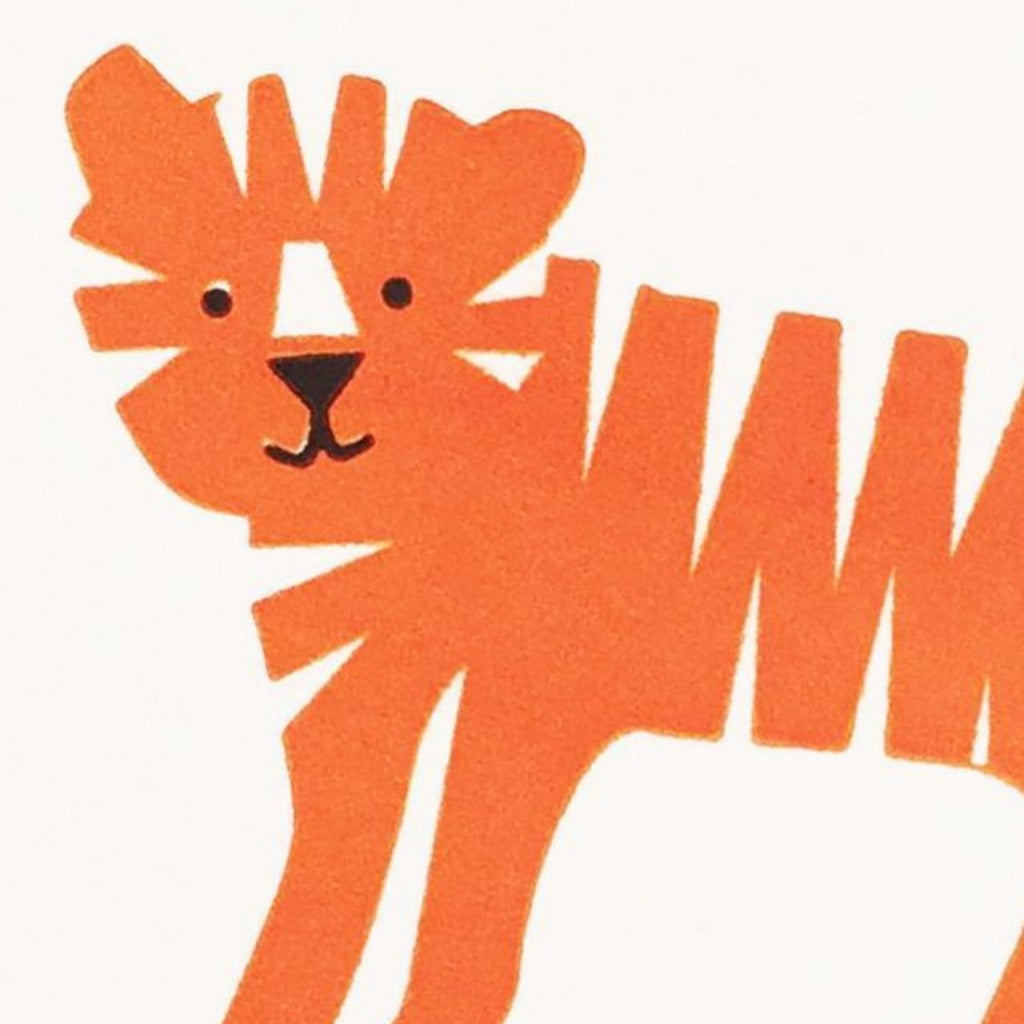 Bits & Bobs Tiger Letterpress Mini Card