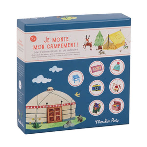 Moulin Roty Set Up Camp Plastic Free Memory Game packaging