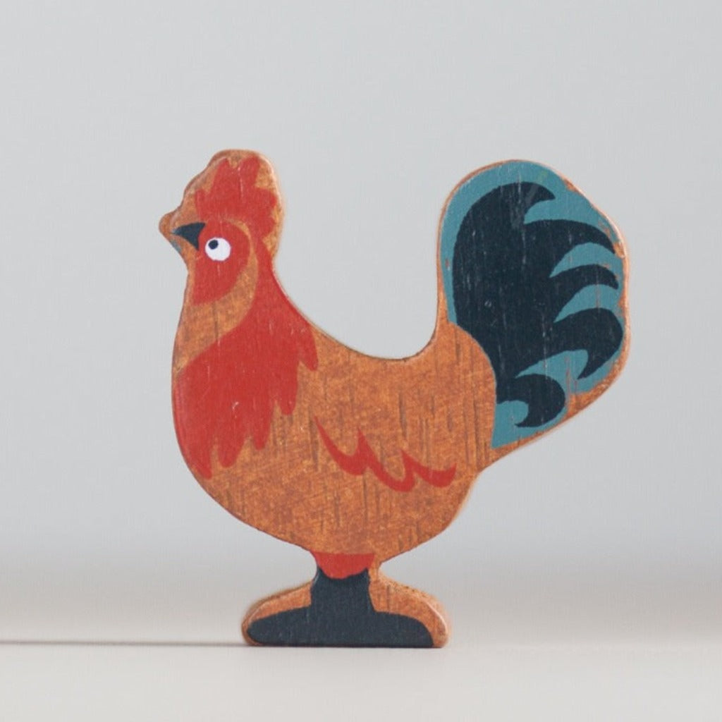 Tender Leaf Farmyard Rooster | Wooden Toys 