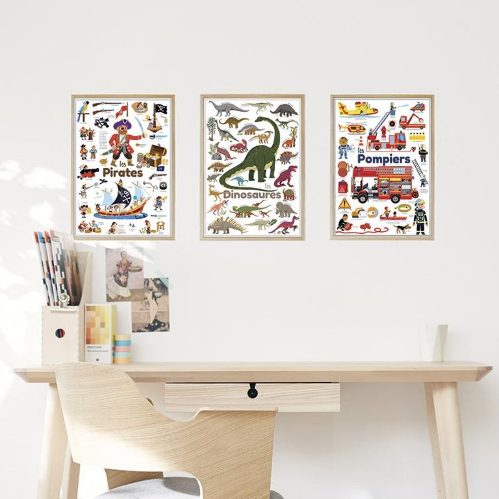 Poppik Mini Discovery Poster - Dinosaurs