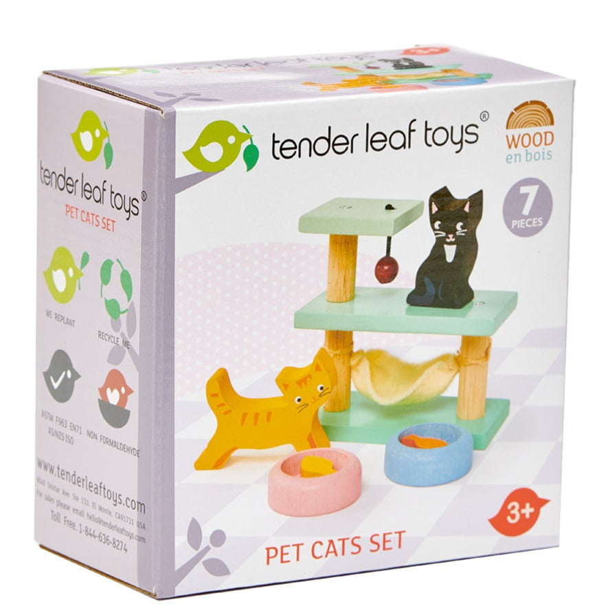 Tender Leaf | Pet Cats Wooden Toy