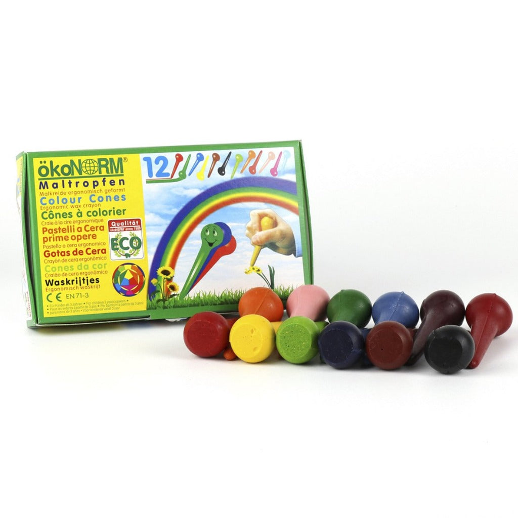 OkoNORM | Eco Crayon Cones - 12